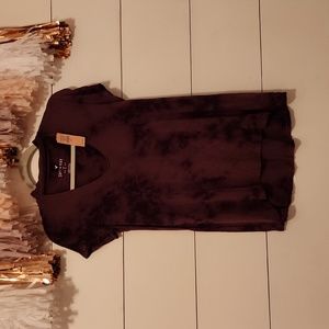 Purple Drop Neck Tee